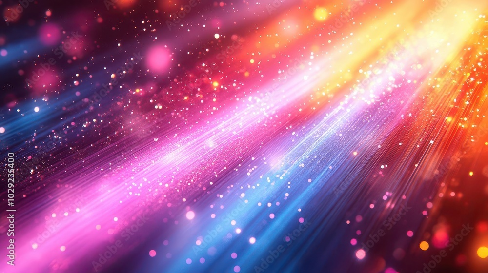 Fototapeta premium bright laser beams crisscross an isolated white background leaving trails of luminous light reminiscent of highspeed motion evoking excitement and dynamism in a contemporary abstract design