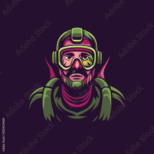 A flat style illustration of race runner 
