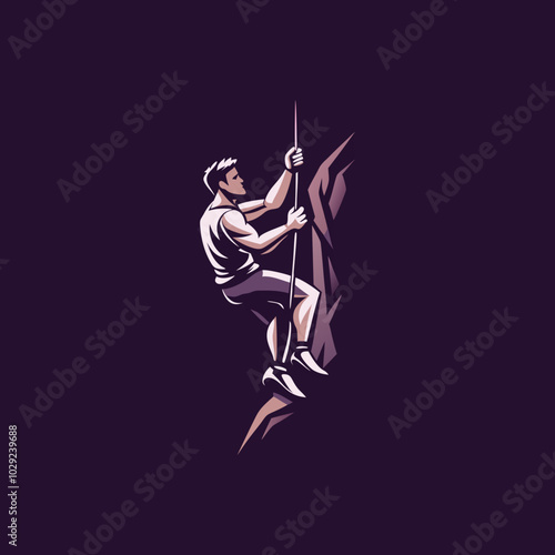 A flat style illustration of race runner 