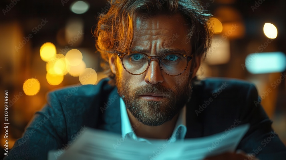 businessman analyzing financial data with a calculator immersed in strategizing future growth amidst a bustling corporate environment the scene captures a moment of critical decisionmaking businessman analyzing financial data with a calculator immersed in strategizing future growth amidst a bustling corporate environment the scene captures a moment of critical decisionmaking