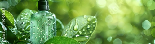 Close-up of natural cleaning products made from eco-friendly ingredients detailed textures and precision photo