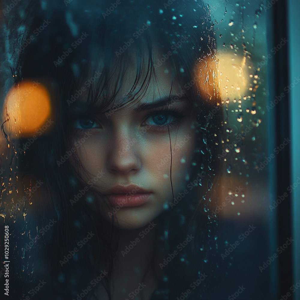sad women look from window sad women look from window