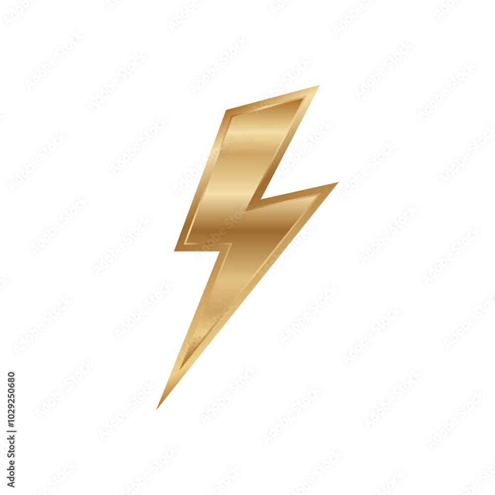 Gold thunder bolt High Energy Thunder and Bolt Logo Concept Gold thunder bolt High Energy Thunder and Bolt Logo Concept
