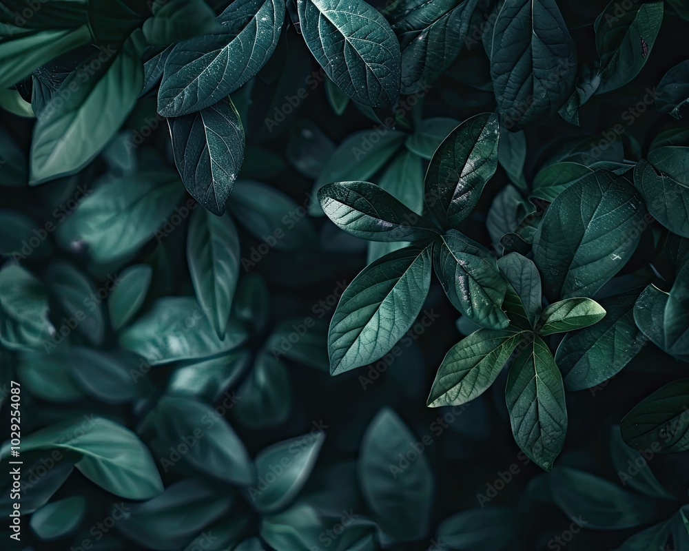 Closeup of dark green leaves natural beauty background texture Closeup of dark green leaves natural beauty background texture