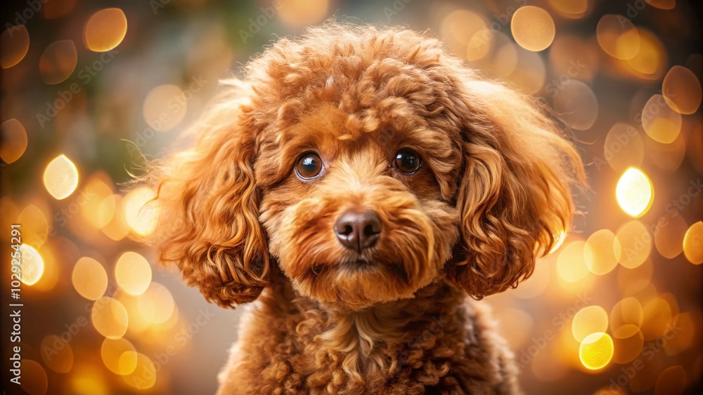 Closeup Portrait of a Darling Small Brown Poodle with Bokeh Effect for Pet Lovers and Animal Enthusiasts Closeup Portrait of a Darling Small Brown Poodle with Bokeh Effect for Pet Lovers and Animal Enthusiasts