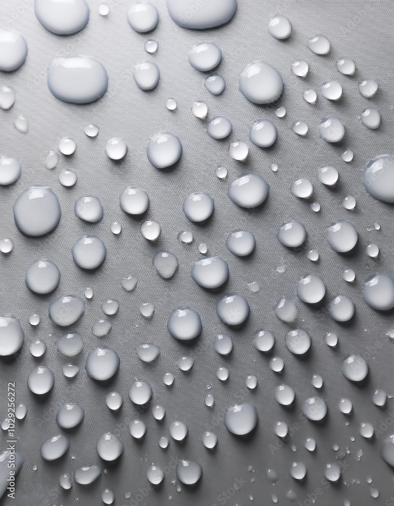 Water drops texture overlay background. Spray, liquid droplets on gray surface, isolated white background Water drops texture overlay background. Spray, liquid droplets on gray surface, isolated white background