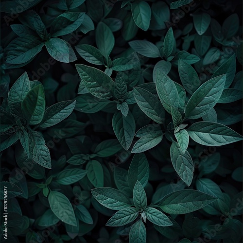 Closeup of fresh green leaves natural beauty background texture