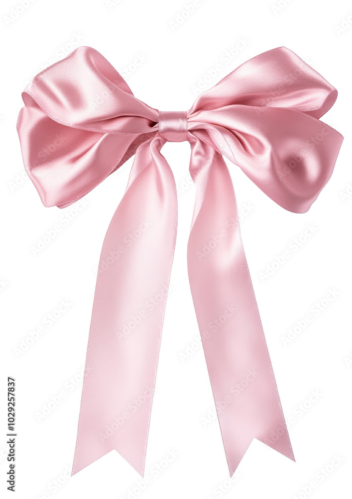 PNG Elegant pink satin bow isolated on white background. PNG Elegant pink satin bow isolated on white background.