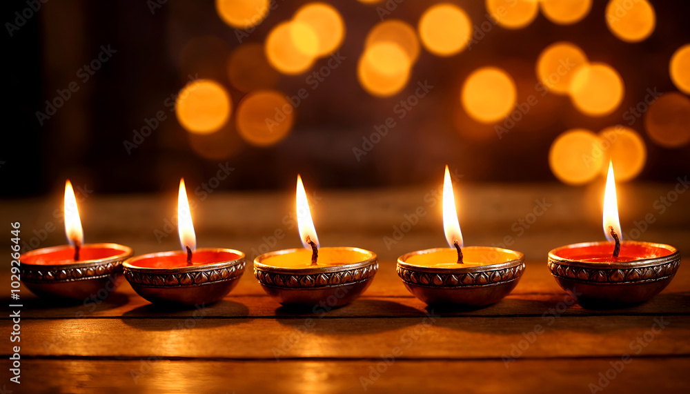 Lighting of diya in the occasion of Deepawali festival of light Lighting of diya in the occasion of Deepawali festival of light