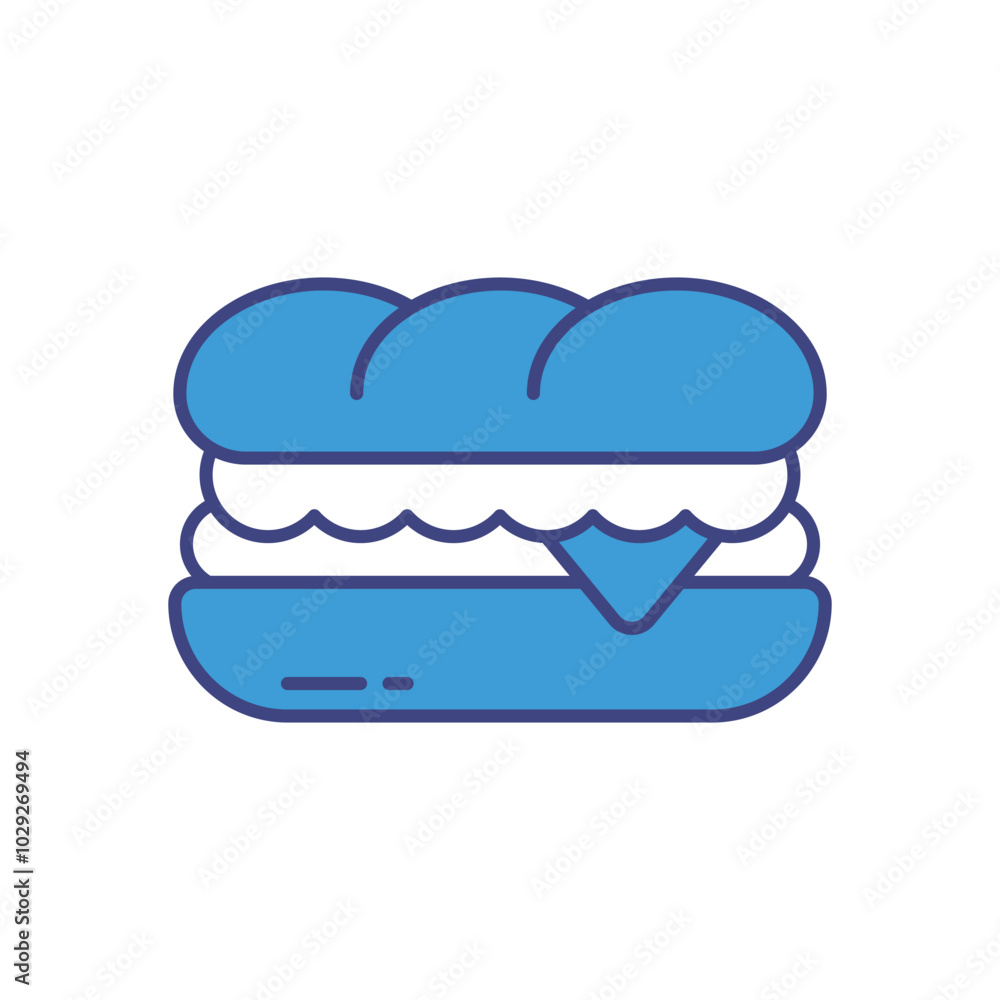 Sandwich vector icon stock illustration Sandwich vector icon stock illustration