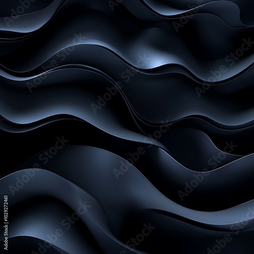 Abstract dark waves creating a smooth, flowing texture.