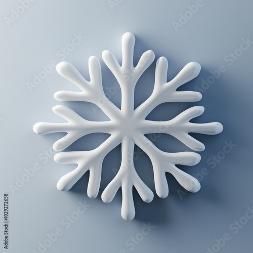 Snowflake icon featuring an intricate design