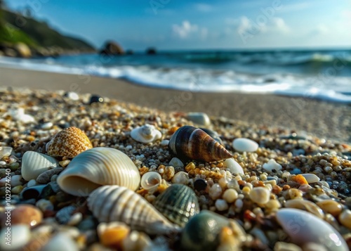 Tropical Sand Texture Background - Macro Photography of Natural Patterns and Colors