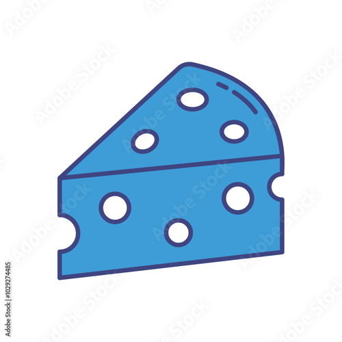Cheese vector icon stock illustration