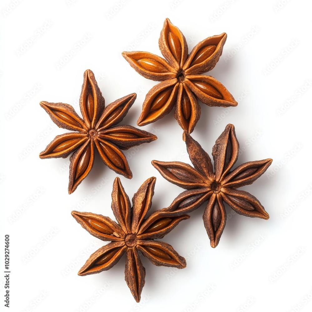 Star anise on white Star anise on white