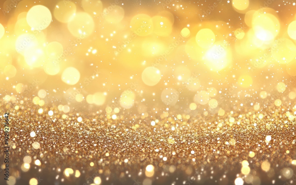 Gold Glitter Bokeh. Gold Glitter Bokeh.