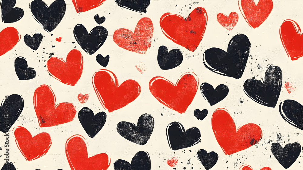 seamless texture with hearts seamless texture with hearts