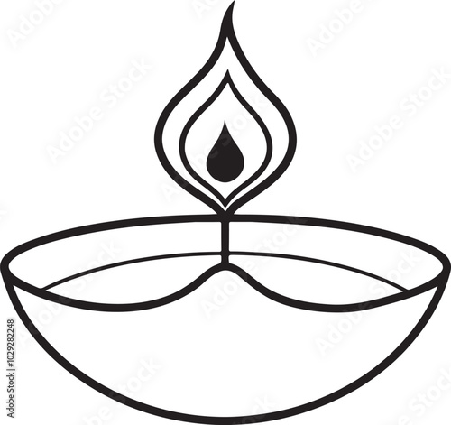 A Diwali diya is a small oil lamp, traditionally made of clay, symbolizing light and purity. It is lit during the festival to dispel darkness and bring joy.