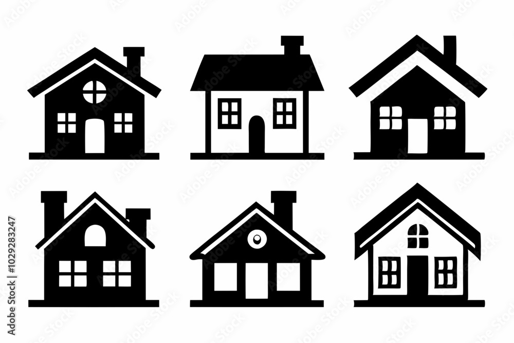 House icons set. Home icon collection, Home icon symbol bundle
House icons set. Home icon collection, Home icon symbol bundle