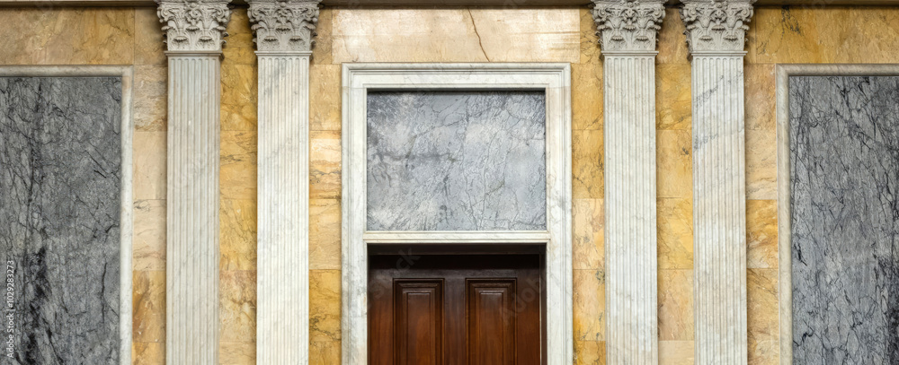 Walls of interior of US Treasury Department. Concept of economy finance interest rate money business currency dollar financial wealth investment saving credit. Copy space for text. Walls of interior of US Treasury Department. Concept of economy finance interest rate money business currency dollar financial wealth investment saving credit. Copy space for text.