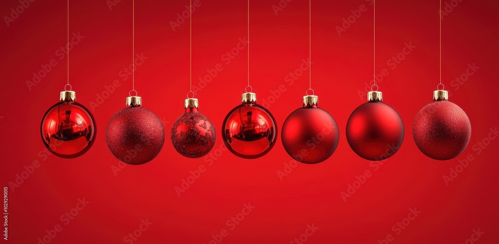 Red Christmas Ornaments. Red Christmas Ornaments.
