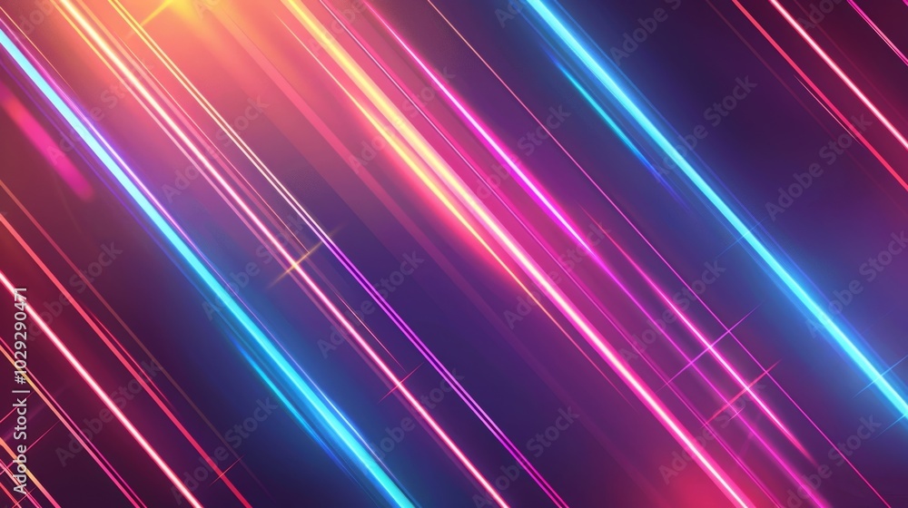 Abstract Glowing Neon Lines - Vibrant Vector Light Effects Background Abstract Glowing Neon Lines - Vibrant Vector Light Effects Background