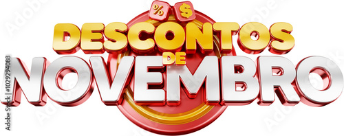 Photography selo 3d descontos de novembro, ofertas de novembro selo comercial varejo superme