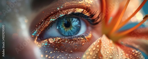 Photographer with a macro lens, capturing the intricate details of a flower photo