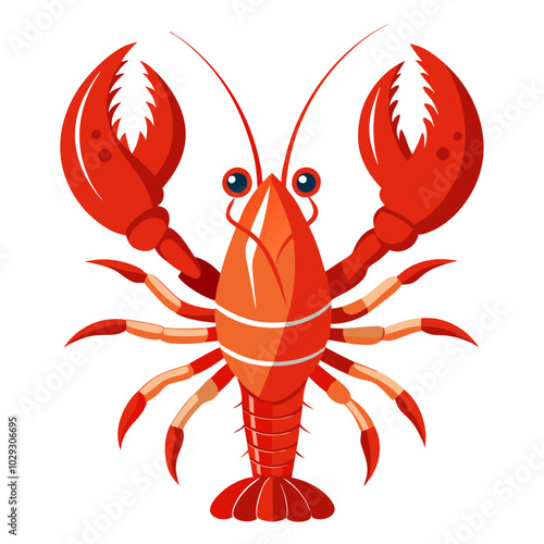 Lobsters vector illustration on white background