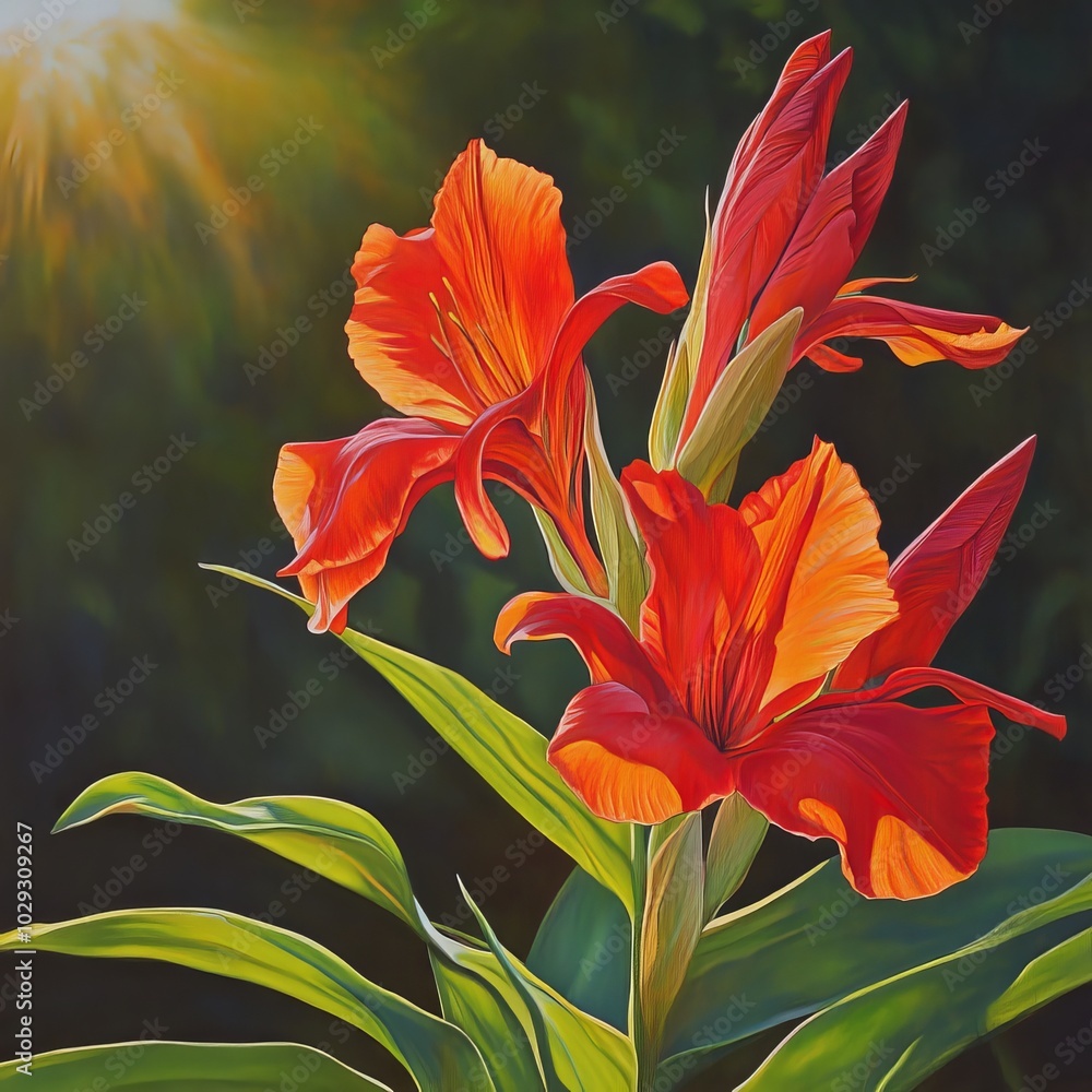 Sunlight's kiss, Canna Lily Sunlight's kiss, Canna Lily
