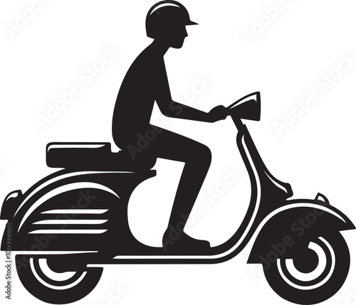 Scooter vector illustration Art and design