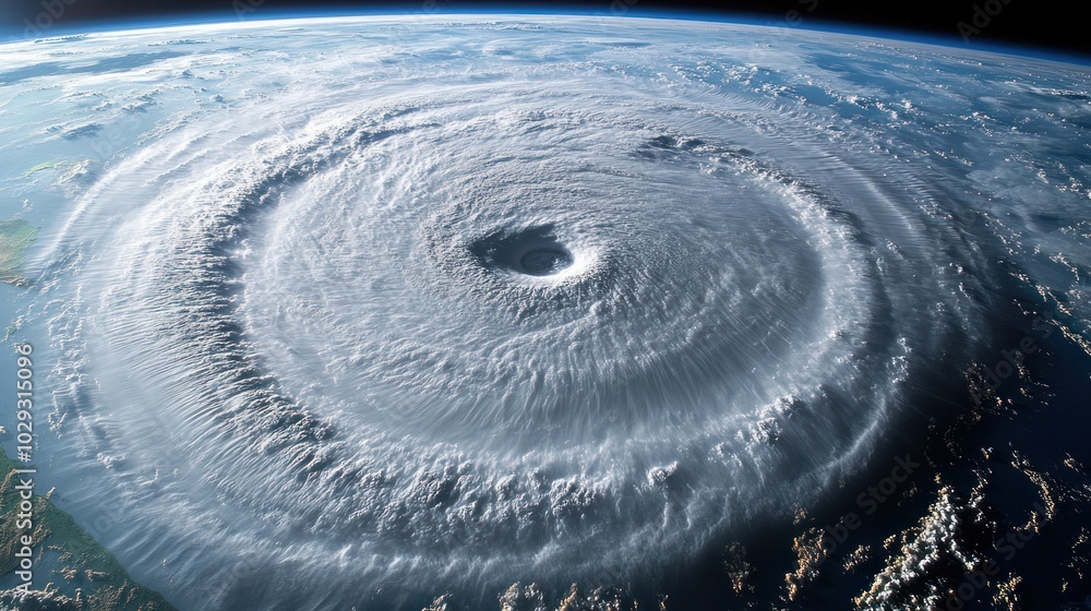 custom made wallpaper toronto digitalA powerful hurricane spins dramatically, showcasing swirling clouds and an eye