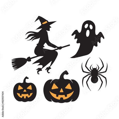 halloween vector set 