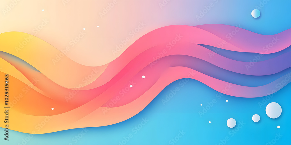 Abstract fluid wave background, flowing pastel backdrop illustration in blue, pink and orange Abstract fluid wave background, flowing pastel backdrop illustration in blue, pink and orange