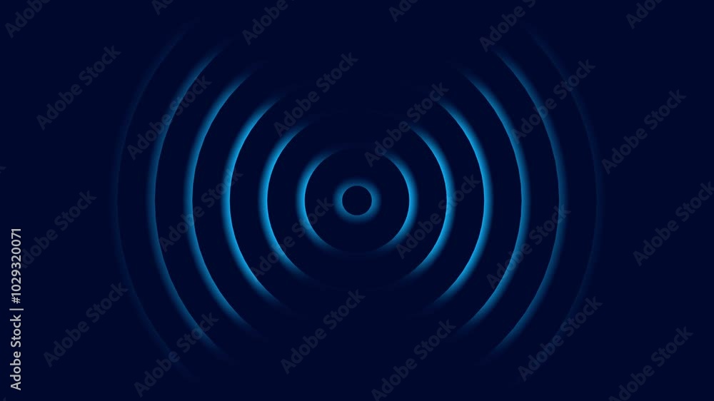 Radio wave screen background animation . Radio wave screen background animation .