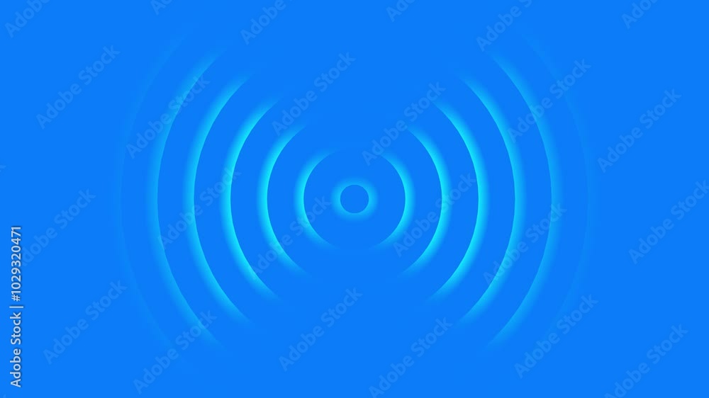 Radio wave screen background animation . Radio wave screen background animation .
