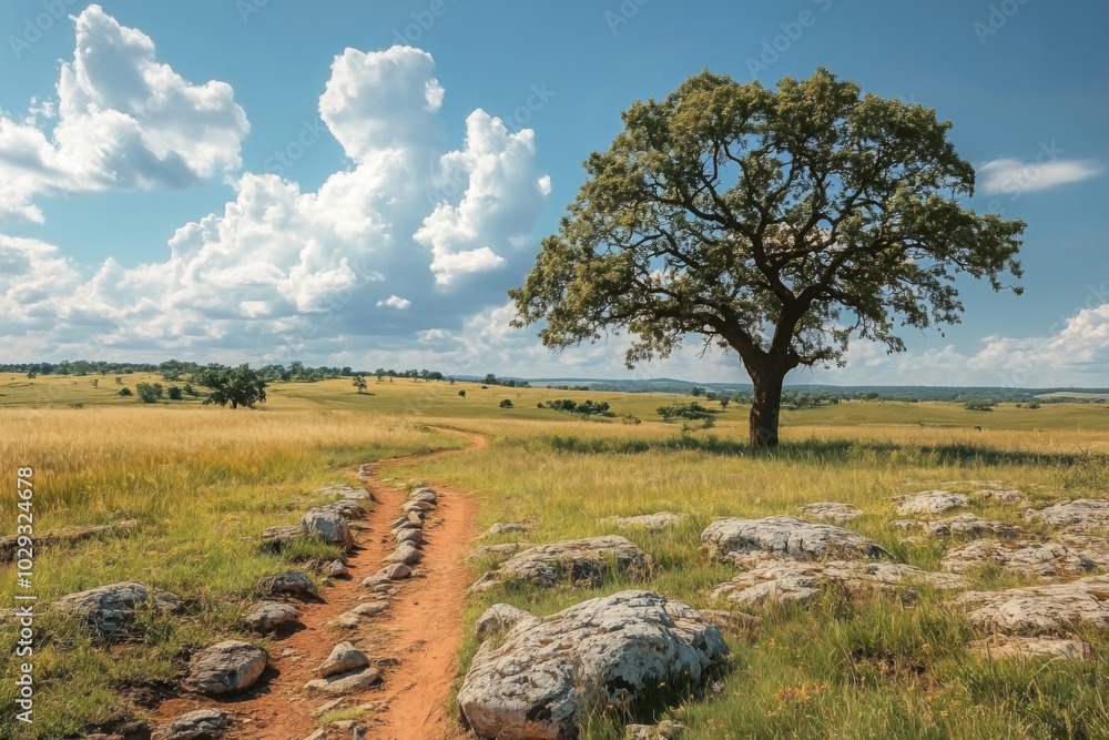 Obraz premium Landscape tree outdoors nature.