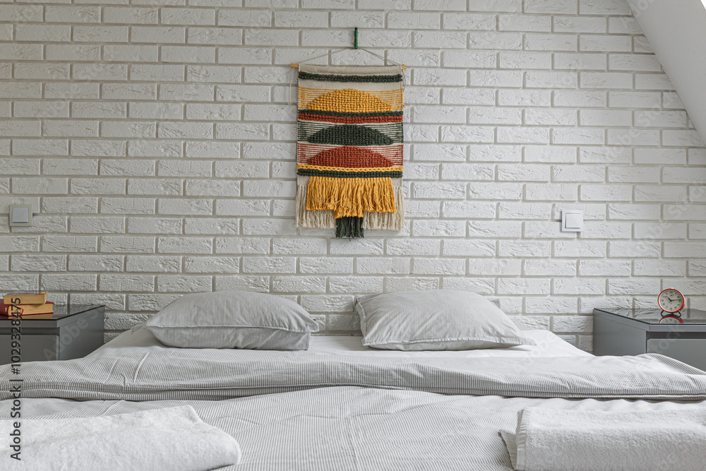 Obraz premium Biała sypialnia