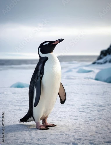 penguin on the beach