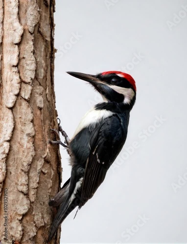 woodpecker on tree
