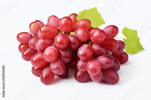 Red grape on withe background. PNG cutout. Wine related themes. Wine professions. Oenologist. Wine shop. Buying and selling wine. Images for graphic designers. Isolated wine. Image for website