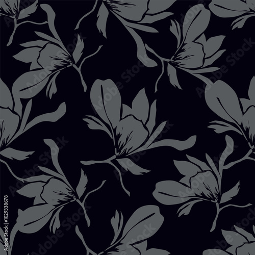 Beautiful floral pattern perfect for textile design,