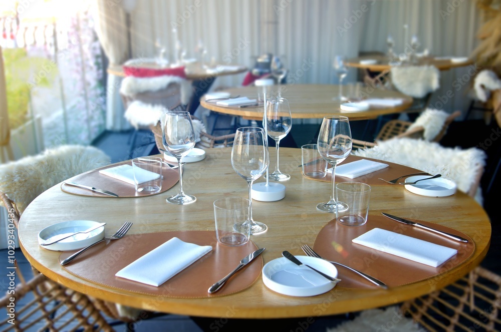 Fototapeta premium table set for a dinner