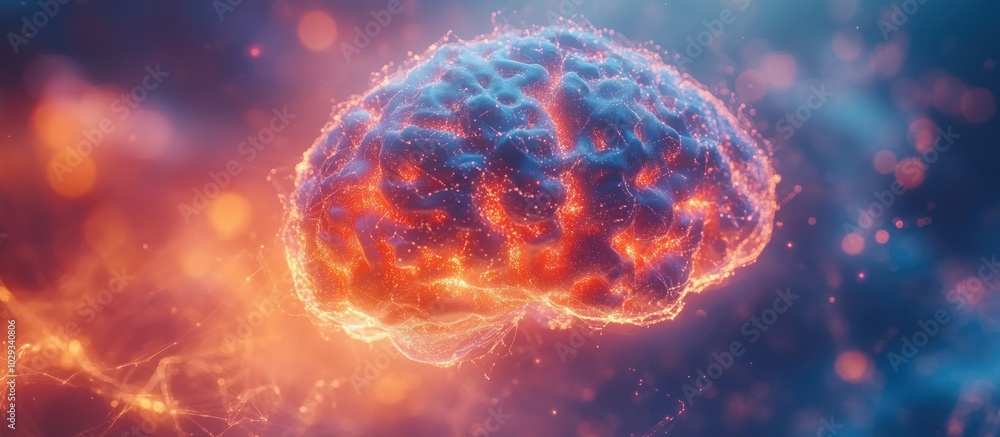 A vibrant, abstract depiction of a brain, symbolizing thought and creativity. A vibrant, abstract depiction of a brain, symbolizing thought and creativity.