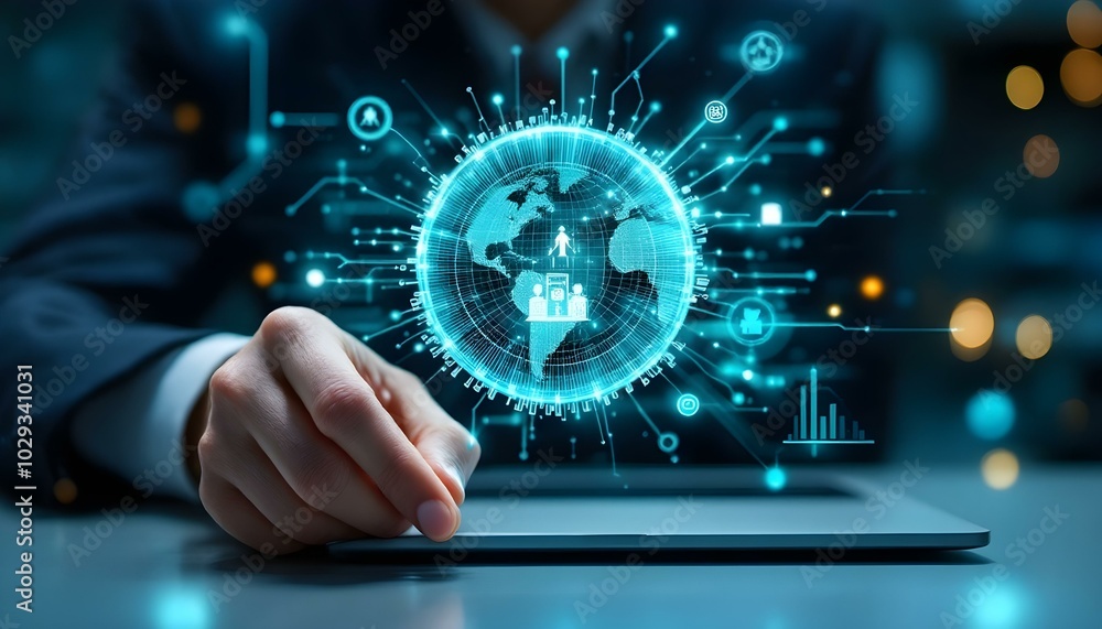 Modern business science and technology photo Modern business science and technology photo