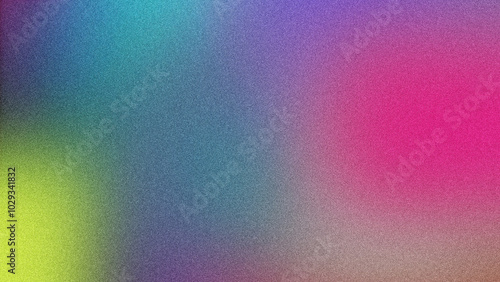 Colorful Gradient and Grainy Noise for Futuristic Poster Designs