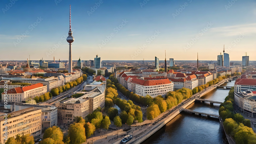 Obraz premium view of the city