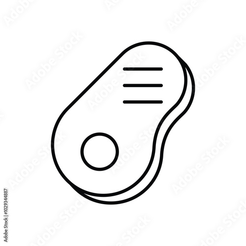 Steak vector icon stock illustration