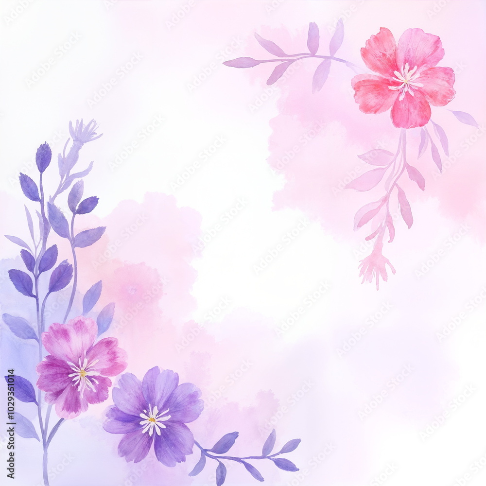 Obraz premium Flowers Background for business card