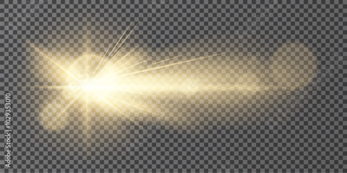 Vector transparent sunlight special lens flare light effect. Vector illustration.